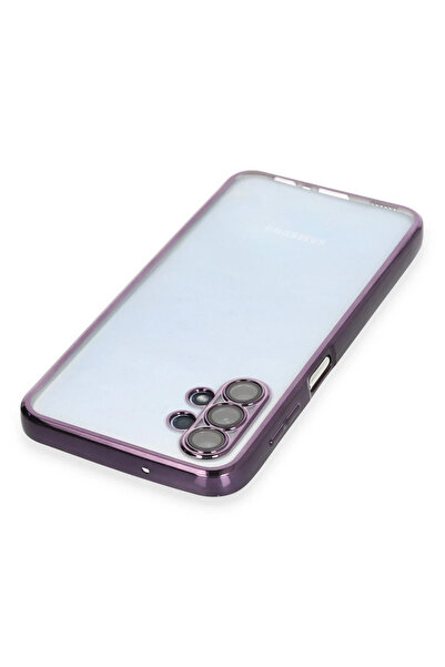 Epilons حافظة سيليكون لهاتف جالاكسي A13 4G مع عدسة - بنفسجي