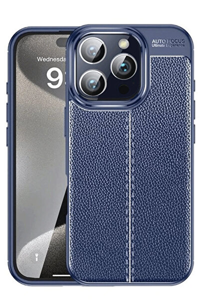 Najmaddin غطاء حماية آيفون 16 برو من نيو فيس مع خاصية التركيز التلقائي - أزرق...