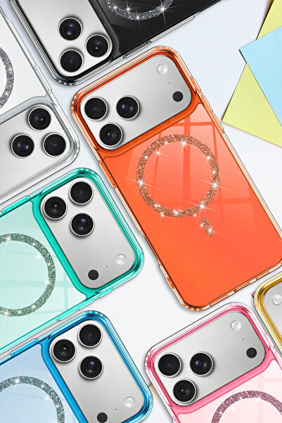 Epilons غطاء آيفون 17 لايف دايموند ماج سيف - أخضر