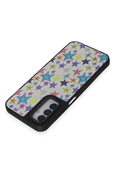 Najmaddin نيوفايس حافظة سامسونج جالاكسي M14 5G غطاء مرآة منقوش - مرآة - 18