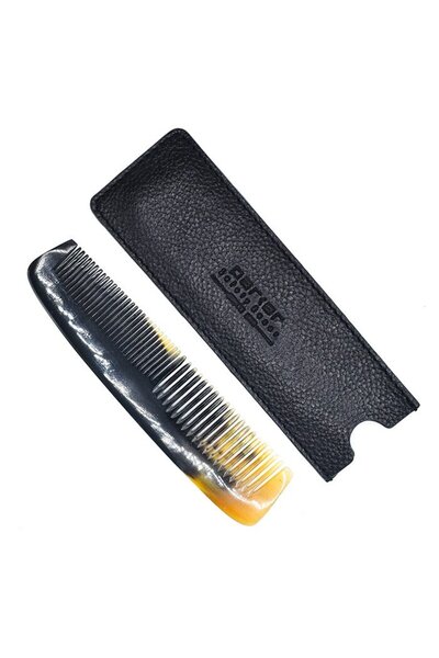 Parker Χτένα τσέπης Horn | Δερμάτινη θήκη