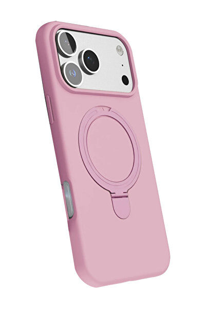 Epilons غطاء آيفون 17 ماج سيف مع حامل - وردي