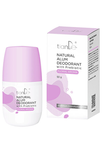 TianDe Deodorant cu alun și prebiotice, miros floral TianDe, 50 g