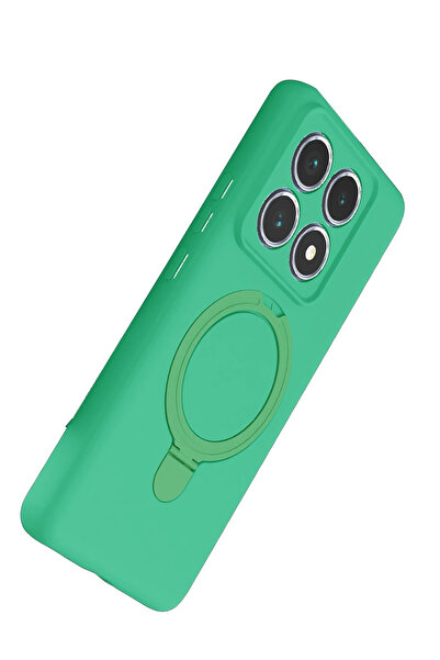 Epilons غطاء ماج سيف لهاتف مي 14 تي مع حامل - أخضر