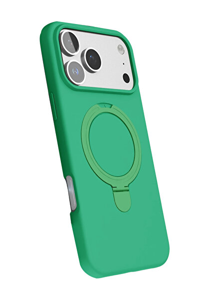 Epilons غطاء آيفون 17 ماج سيف مع حامل - أخضر