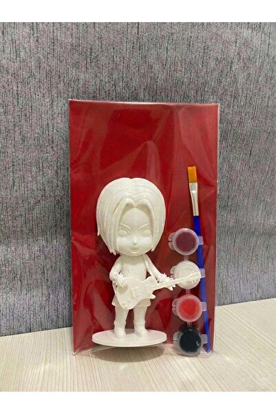 EQUBE 3D Nana Figürü ve Boyama Seti / 4 Renk Boya / 1 Adet Fırça / 1 Adet 15c...