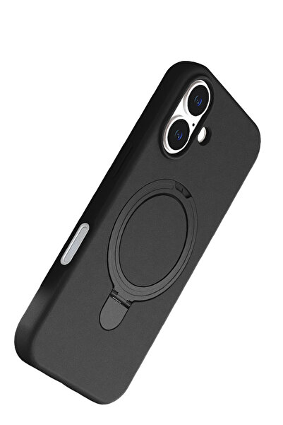 Epilons غطاء آيفون 17 ماج سيف مع حامل - أسود