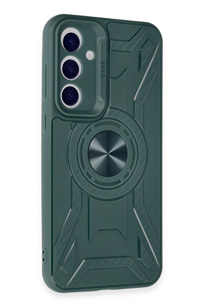 Najmaddin نيوفايس حافظة سامسونج جالاكسي A35 5G من السيليكون لينكولن - أخضر داكن