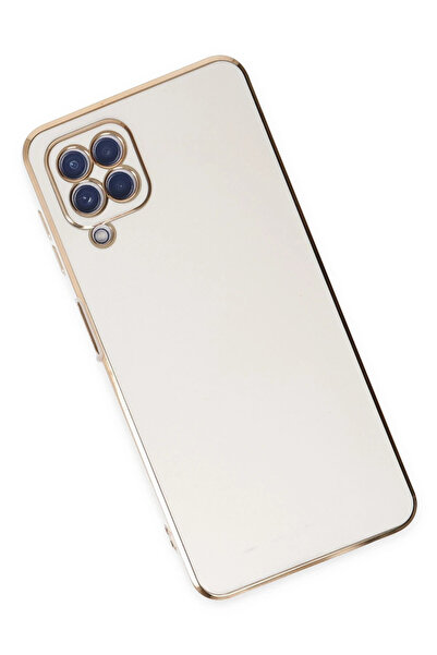 Epilons غطاء سيليكون قابل للطي لهاتف Galaxy A12 - أبيض