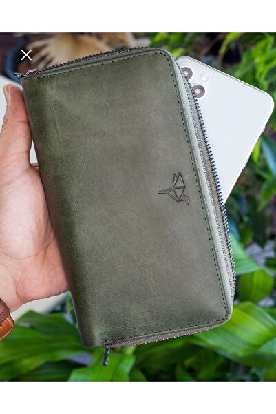 Garbalia Genuine Leather Handbag with Phone Compartment and Money Portfolio, ...