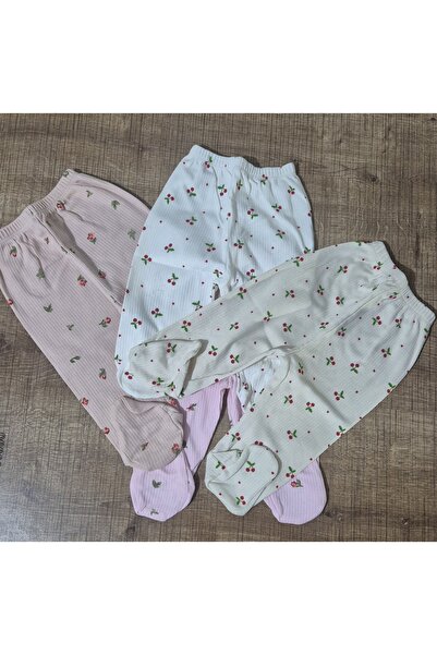 HYEM Bebek ayaklı tek alt zıbın pijama 4Lü