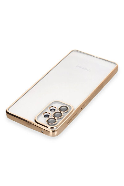 Epilons حافظة جالاكسي A53 5G من السيليكون مع عدسة - ذهبي