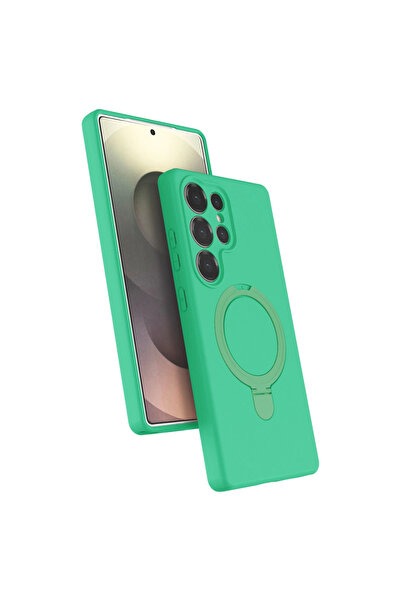 eco port غطاء سامسونج جالاكسي S24 الترا ريجال مع حامل ماج سيف - أخضر