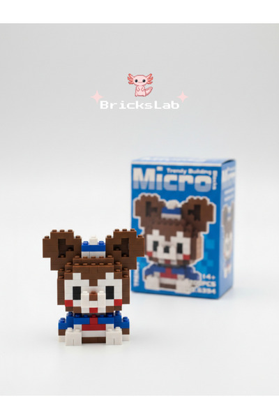 Bricks Mini Teddy Ayıcık | 3D Puzzle Figürü | Mikro Blok Oyuncak