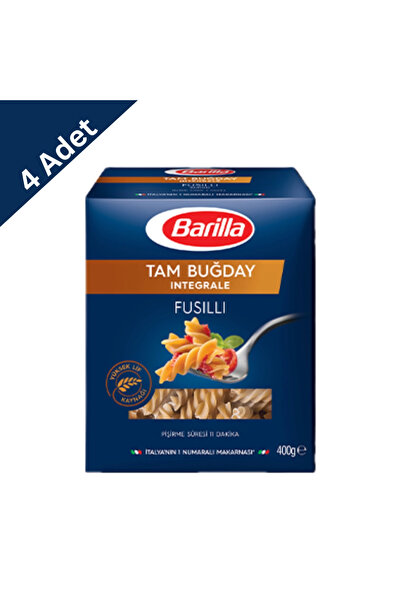 Barilla Tam Buğday Burgu Makarna 400 g x 4 Adet - Yüksek Lifli Sağlıklı Tercih