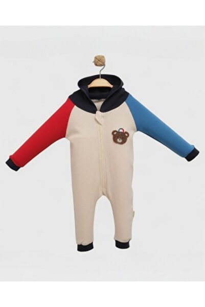 Egelite Baby Boy Hooded Bear Embroidered 6-9-12-18 Months Seasonal Baby Jumps...