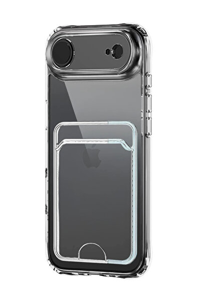 Epilons بطاقة الهواء لهاتف آيفون 17 من السيليكون الشفاف - شفاف