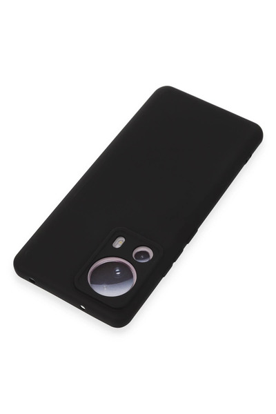 Epilons حافظة هاتف Mi 13 Lite من السيليكون المخملي الداخلي - أسود