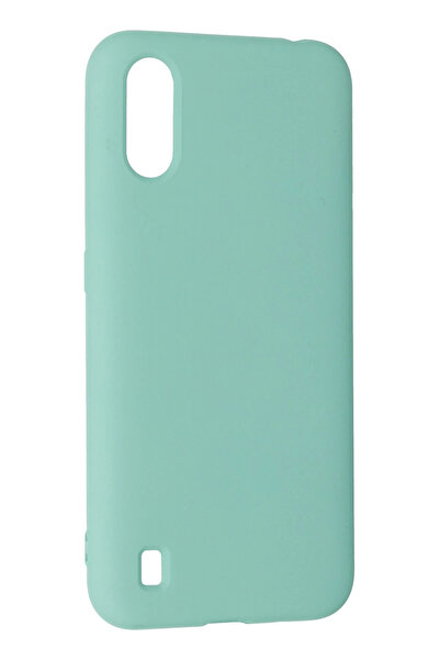 Epilons حافظة جالاكسي A01 من السيليكون المخملي الداخلي - تركواز