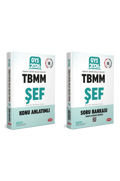 Data Yayınları Data 2025 GYS TBMM Şef Konu Anlatımlı Soru Bankası Seti Görevd...