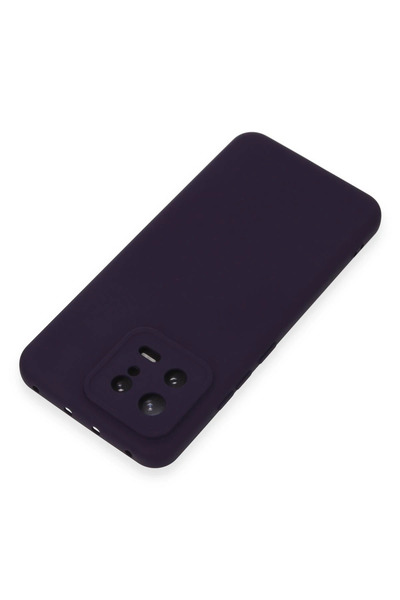 Epilons حافظة هاتف Mi 13 مصنوعة من السيليكون المخملي الداخلي - أرجواني