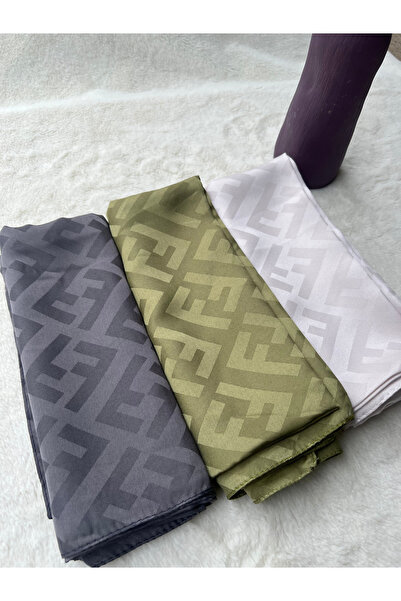 shalby Hijab Women's Silky Jacquard Shawl (Set of 3)