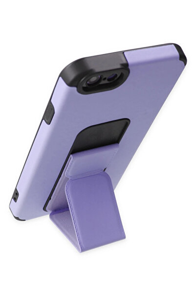 Najmaddin حافظة نيو فيس آيفون 6 من السيليكون مع حامل ميجا - أرجواني