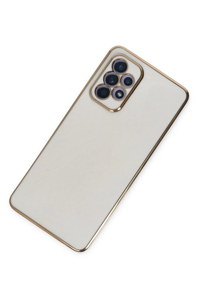 Epilons غطاء سيليكون قابل للطي لهاتف Galaxy A52 - أبيض