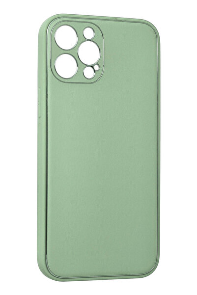 Epilons غطاء سيليكون لهاتف آيفون 12 كوكو دي جلد - أخضر
