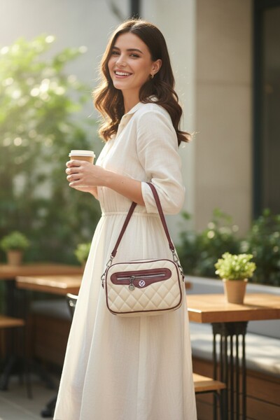 Glowfit Shine Your Shape Women's Quilted Crossbody Bag Waterproof Buzzy Fabri...