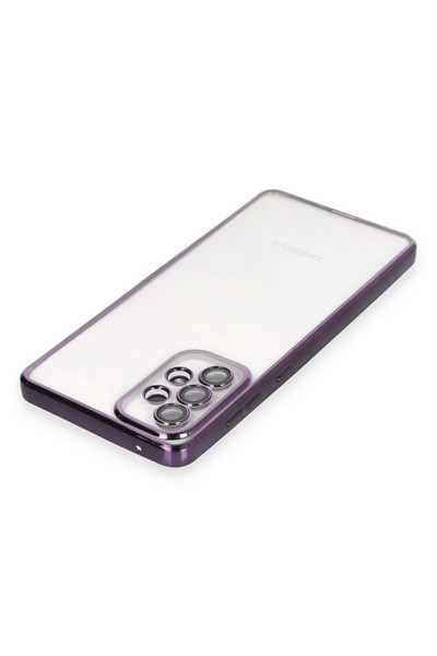 Epilons حافظة جالاكسي A73 5G من السيليكون مع عدسة - بنفسجي