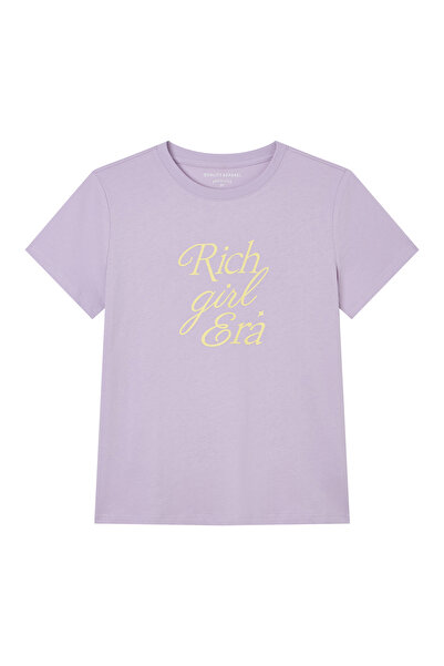 Giordano Women’s Cotton Crew Neck Printed Comfort Tee