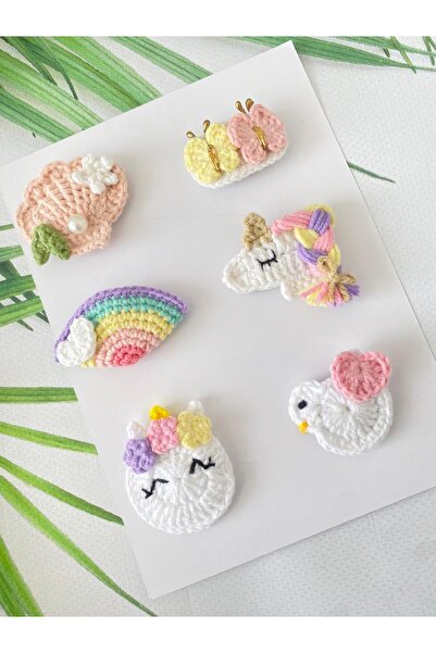 Hand Mother's Since 2024 Hairless Baby Clip 6-Piece Clip Set Handmade 100% Co...