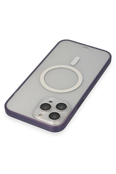 Najmaddin غطاء نيو فيس لآيفون 14 برو غراند ماجنيتيكسيف - أرجواني