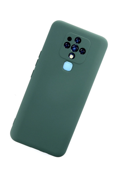 Epilons جراب تكنو كامون 16 مصنوع من السيليكون المخملي نانو من الداخل - أخضر داكن