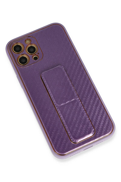 Najmaddin غطاء حامل كوكو كاربون لـ Newface iPhone 12 Pro - اللون الأرجواني