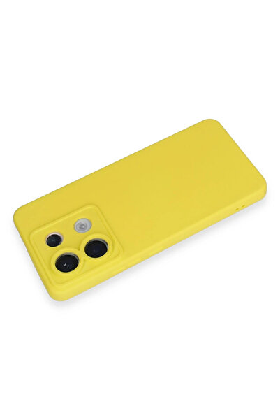 Epilons حافظة ريدمي نوت 13 5G من السيليكون المخملي الداخلي - أصفر