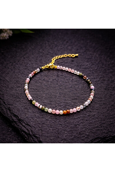 OEM Multicolored Tourmaline Bracelet 3 mm – Protection, Emotional Balance and...