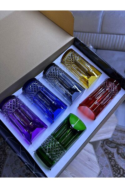 SİHİR 6 lı özel kesim kahve yanı su bardağı