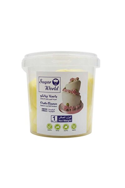 SUGARWORLD Ready-to-use Sugar Paste Pasta Bianco 1 kg Yellow