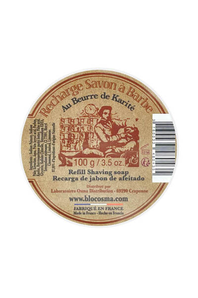 OSMA TRADITION Rezerva Sapun de Barbierit Osma cu Unt de Shea si Kaolin 100g