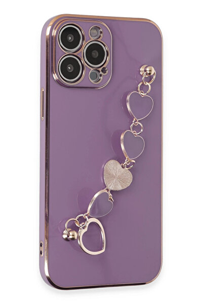 Najmaddin حافظة نيو فيس آيفون 13 برو من السيليكون إيسيلا - باللون الأرجواني