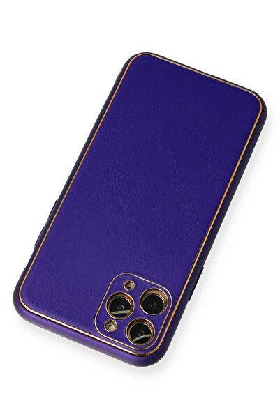 Epilons جراب آيفون 11 غطاء سيليكون جلد كوكو - بنفسجي