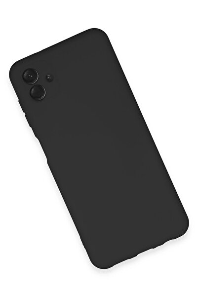 Epilons حافظة هاتف جالاكسي A04E من السيليكون المخملي الداخلي - أسود