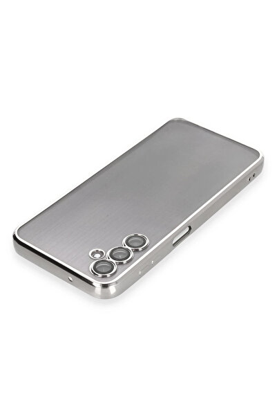 Epilons حافظة جالاكسي A14 4G من السيليكون مع عدسة - فضي