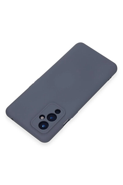 Epilons حافظة ون 9 نانو من السيليكون المخملي - رمادي