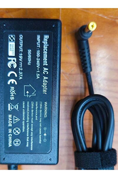 HSM محول طاقة للكمبيوتر المحمول من أيسر، 19.5 فولت، 2.37، 5.5 × 2.5 ملم