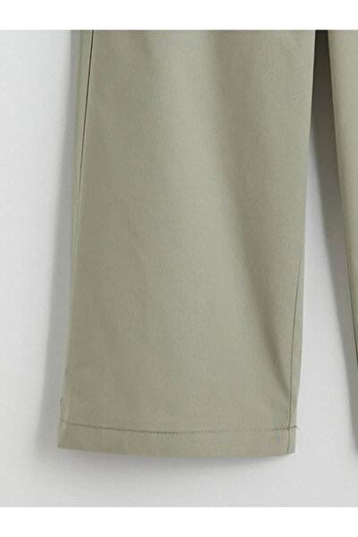 LC Waikiki Pantaloni cargo pentru fete LCW ECO verzi cu talie elastică