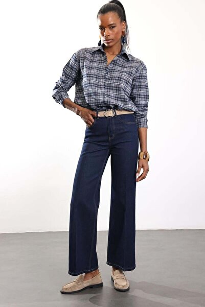 5in1Canpolat Rins Washed High Waist Wide Leg Jean