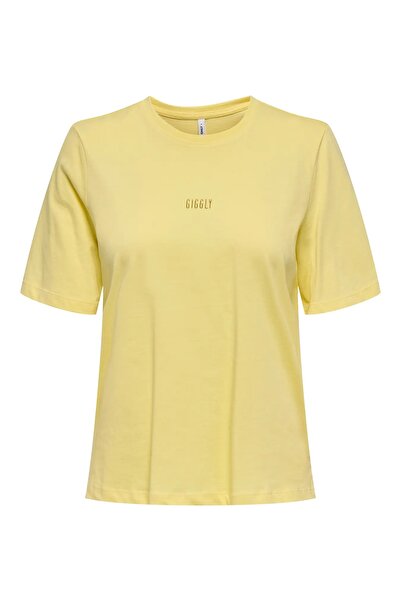 ONLY 15343277 ONLMOODY LIFE S/S WORD TOP BOX JRS